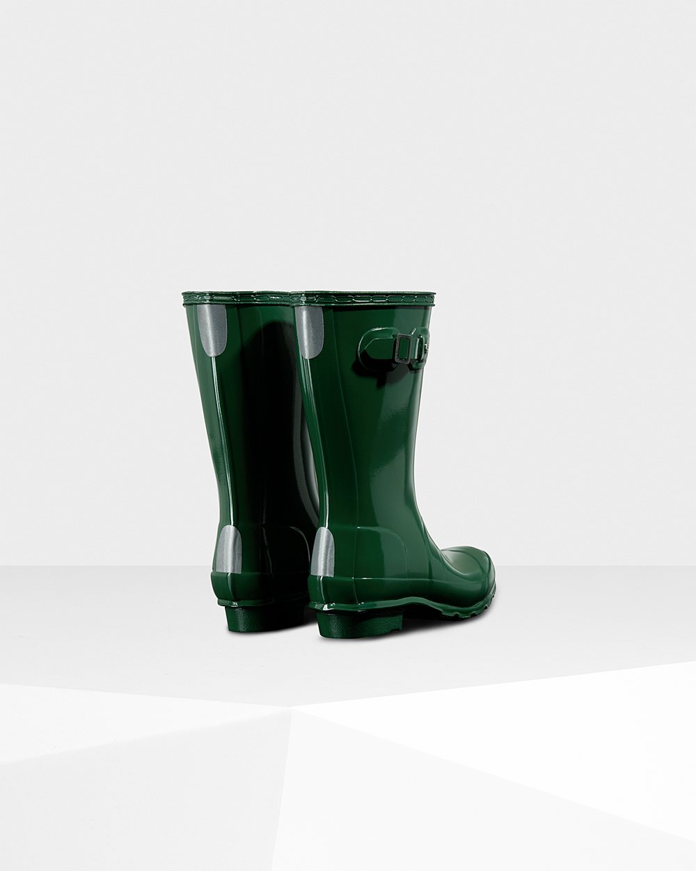 Botas De Agua Hunter Niños Original Big Gloss - Verde - Argentina 1536RVFWM